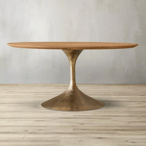 Aero Wood Round Dining Table