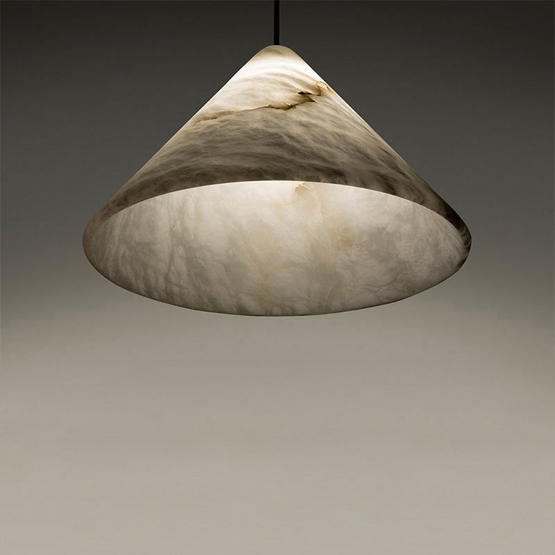 Housegent Magnolia Modern Alabaster Lamp, Modern Kitchen Island Pendant Light