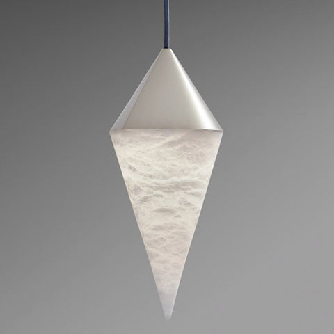 Housegent Hannah Alabaster Chandelier,  Simple Pendant Light