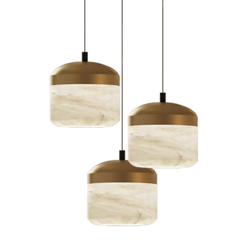 Housegent Queena Modern Alabaster Pendant, Kitchen Island Pendant Light