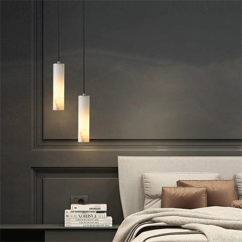 Housegent Eudora Alabaster Modern Pendant Light For Foyer And Staircase Area