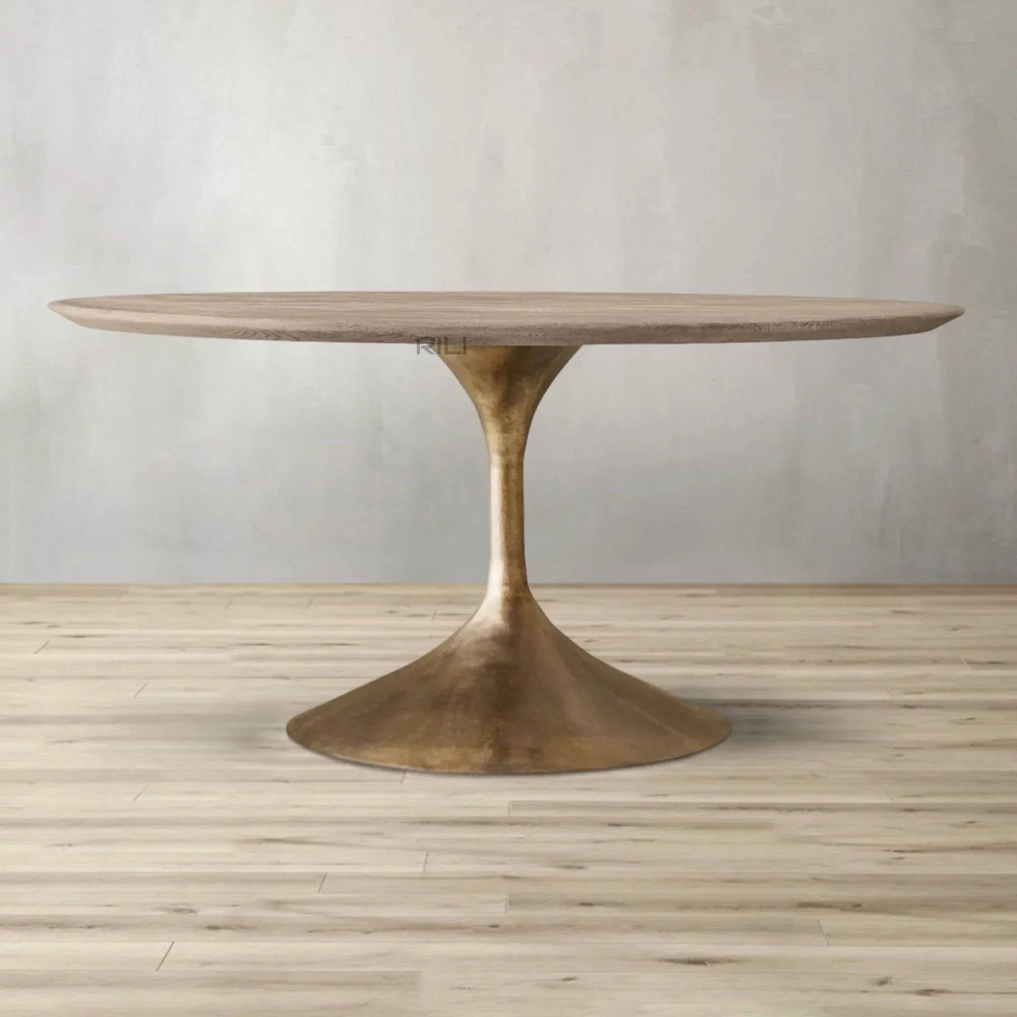 Aero Wood Round Dining Table