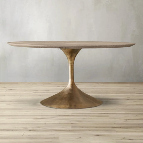 Aero Wood Round Dining Table