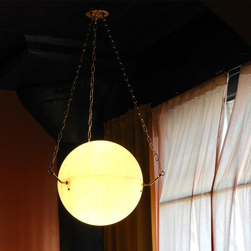 Housegent Zenobia Alabaster Suspension Lamp, Kitchen Island Pendant Lamp