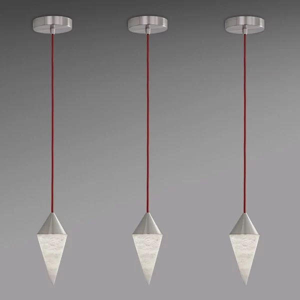 Housegent Hannah Alabaster Chandelier,  Simple Pendant Light