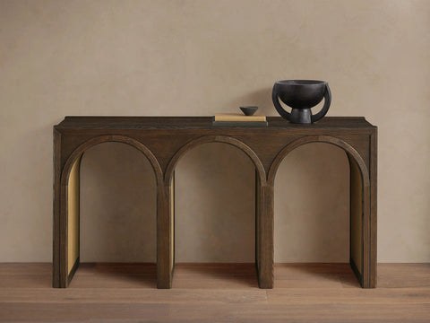 Hattie Oak Entrance Console Table Country Entryway Table