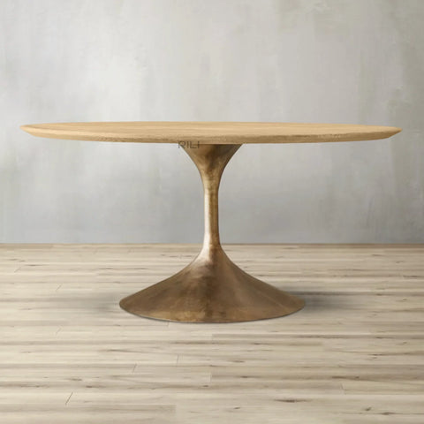 Aero Wood Round Dining Table