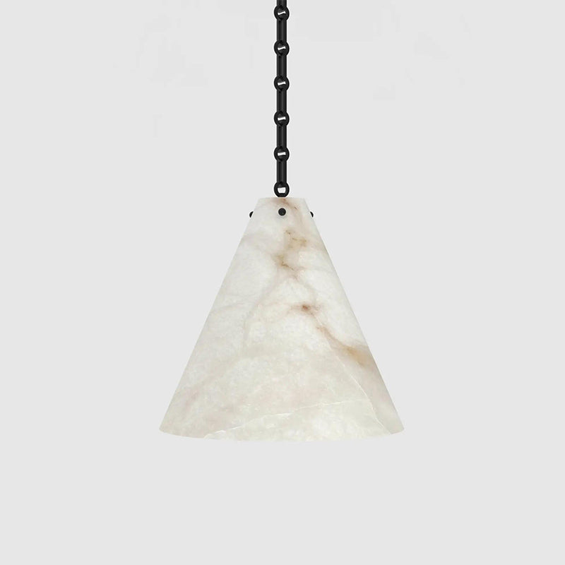 Contemporary Lucca Large Alabaster Pendant Light For Kitchen Island, Living Room