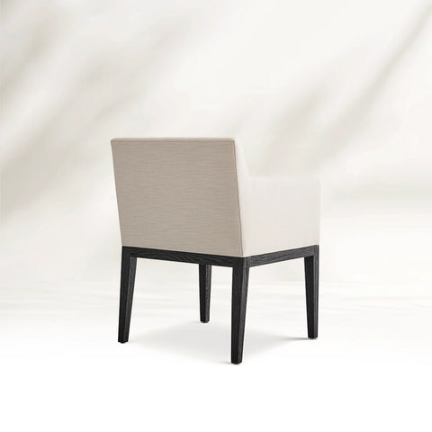 Morge Track Arm Fabric Dining Armchair