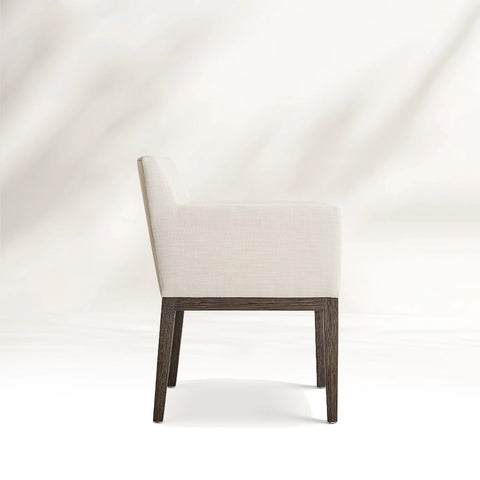 Morge Track Arm Fabric Dining Armchair