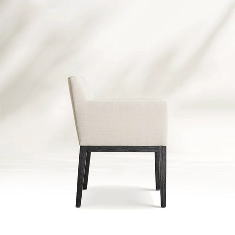 Morge Track Arm Fabric Dining Armchair