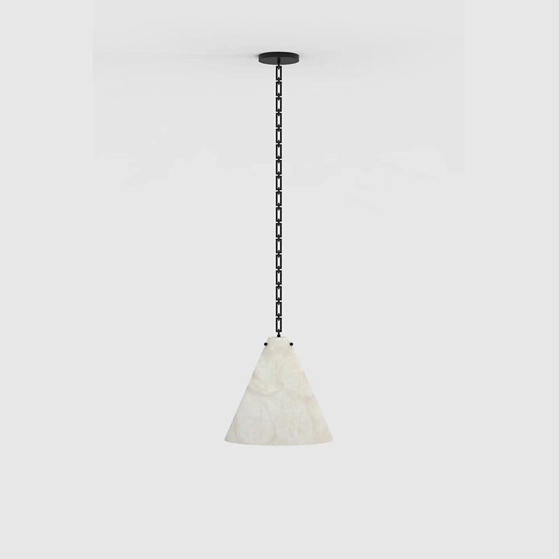 Contemporary Lucca Large Alabaster Pendant Light For Kitchen Island, Living Room