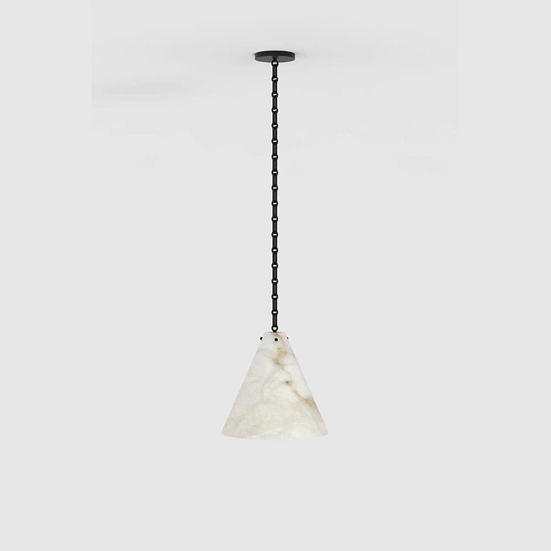 Contemporary Lucca Large Alabaster Pendant Light For Kitchen Island, Living Room