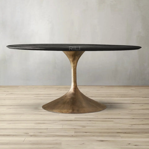 Aero Wood Round Dining Table