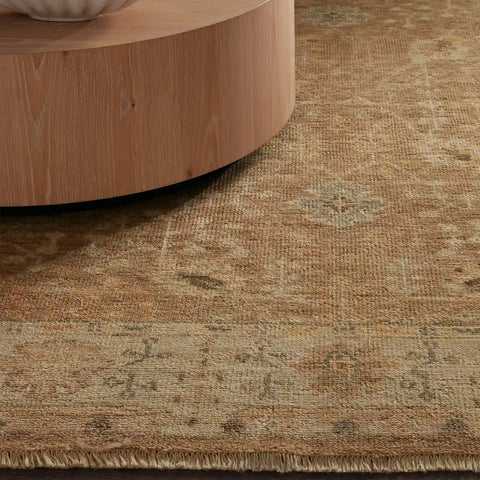 Asphyn Wool Round Area Rug