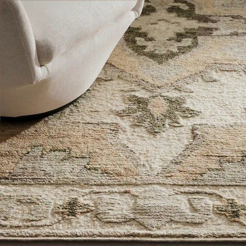 Giahra Hand-Knotted Wool Area Rug in Natural