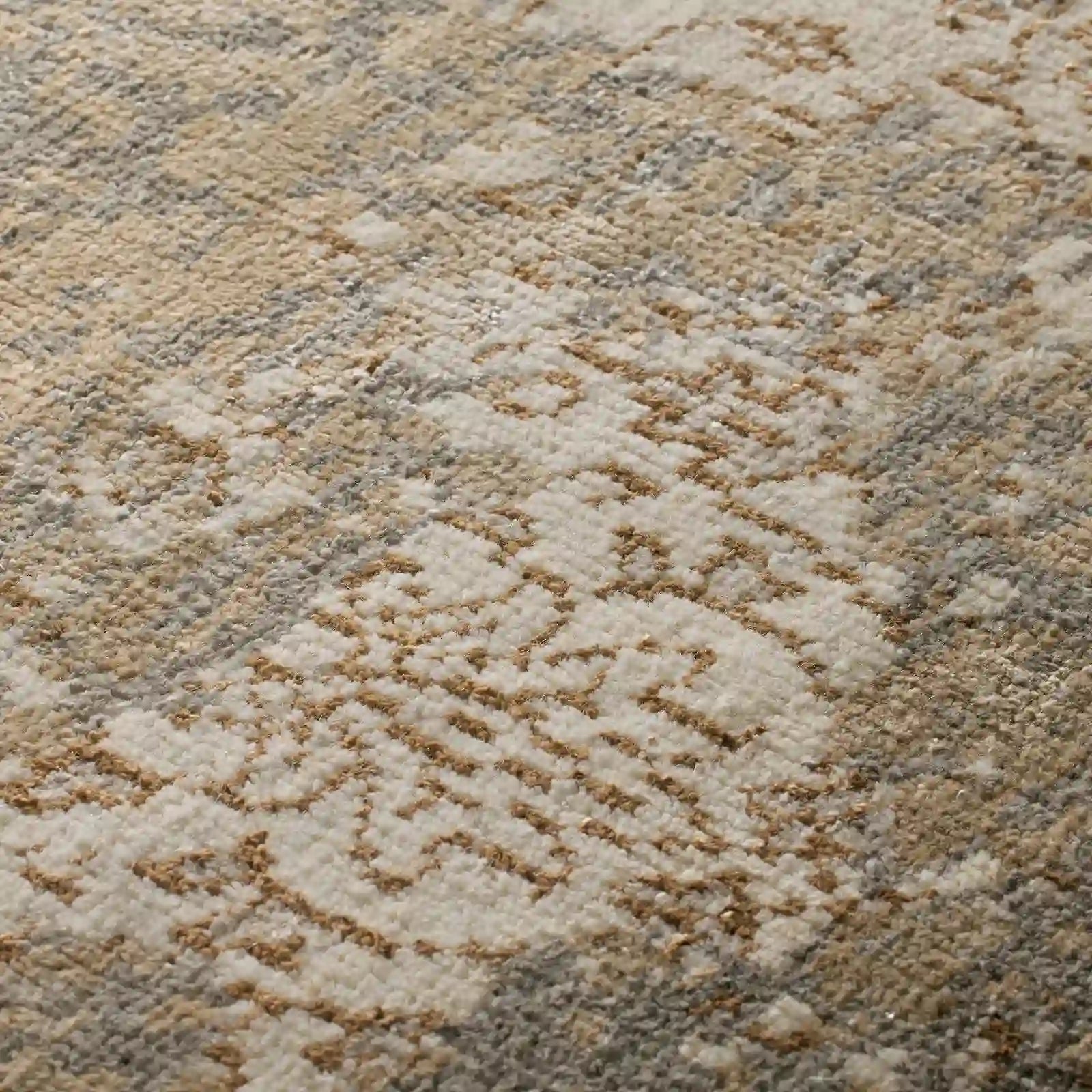 Tanséa Hand-Knotted Wool & Rayon Abstract Brown Area Rug