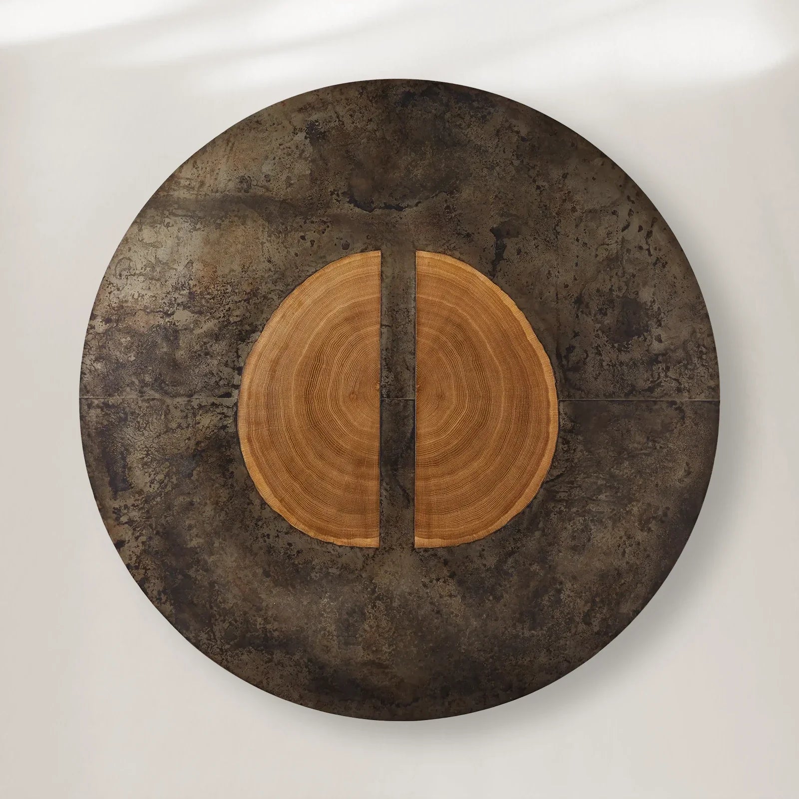 Acacius Artisan Round Dining Table in Reclaimed Reclaimed Wood