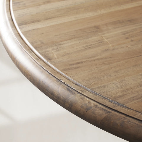 Asolo Dining Table Artisan Crafted With Distressed Tulip Wood Finish