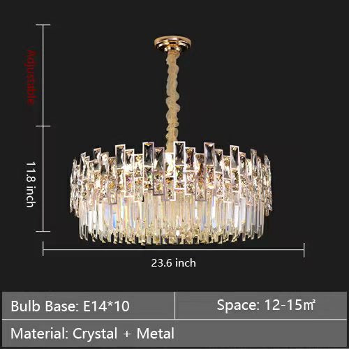 Exclusive Designer Crystal Chandelier For Modern Living Room Luxury Dining Room Ceiling Lamp