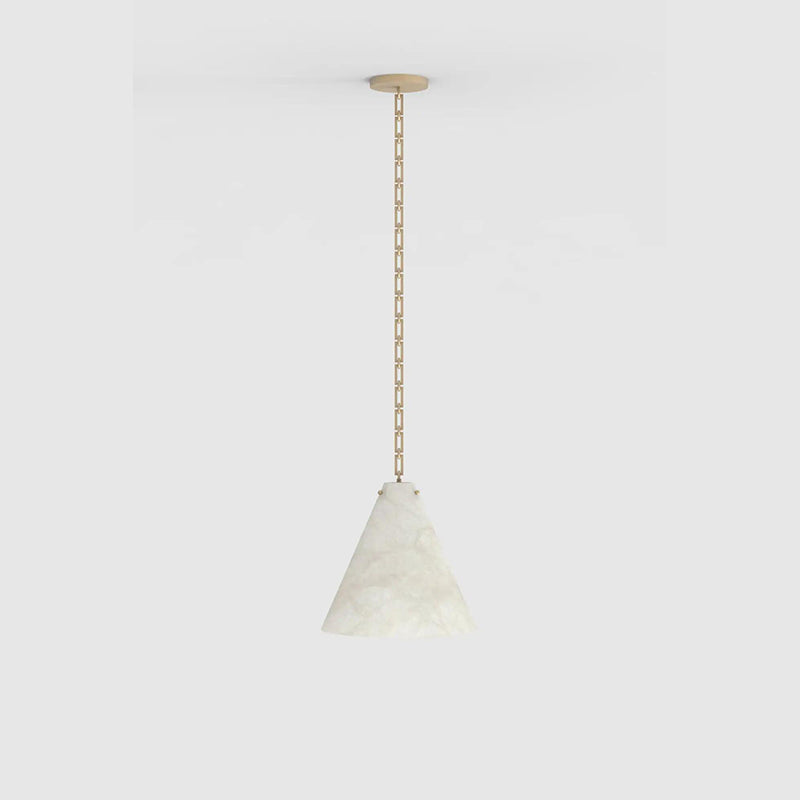 Contemporary Lucca Large Alabaster Pendant Light For Kitchen Island, Living Room