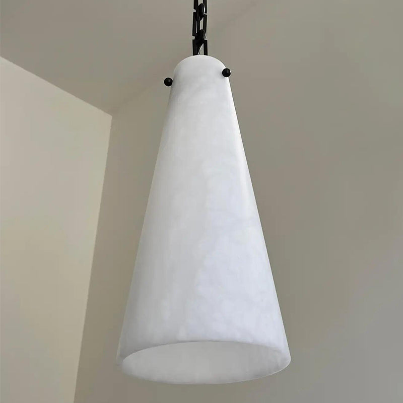 Contemporary Lucca Alabaster Pendant Light For Kitchen Island, Living Room