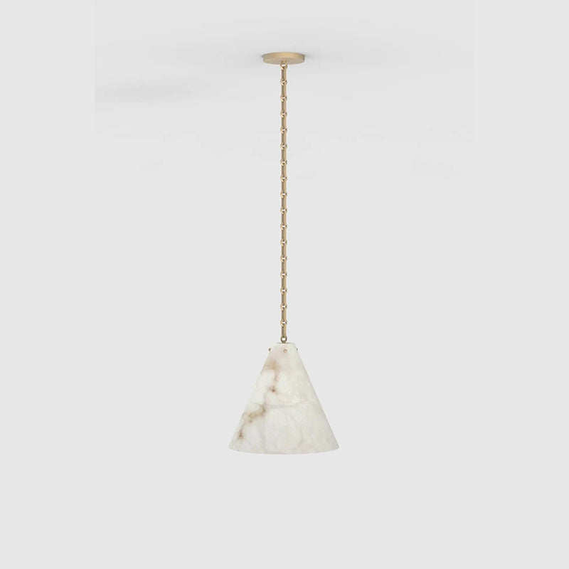 Contemporary Lucca Large Alabaster Pendant Light For Kitchen Island, Living Room