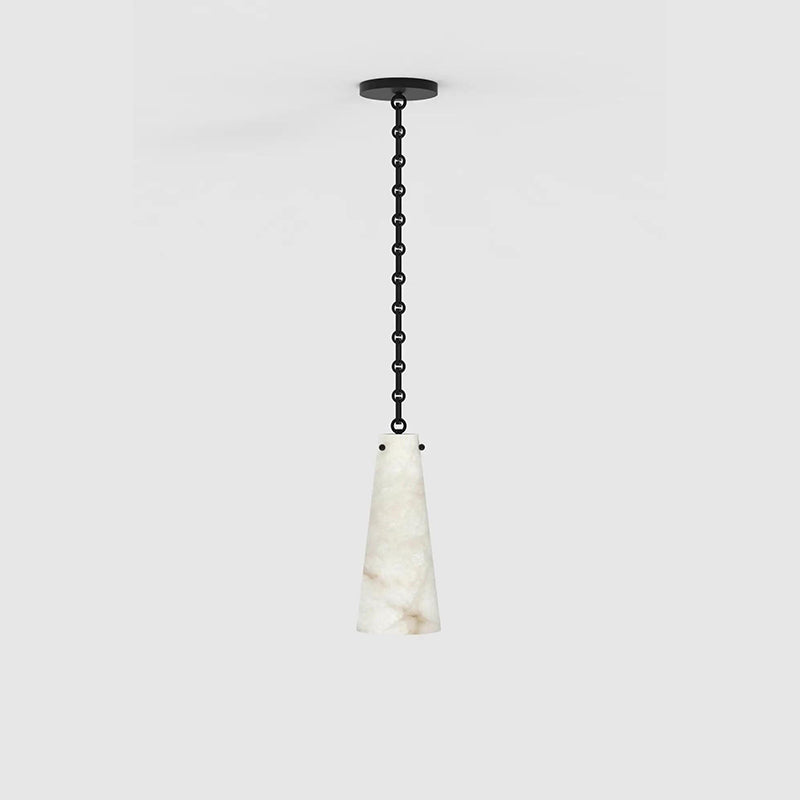 Contemporary Lucca Alabaster Pendant Light For Kitchen Island, Living Room