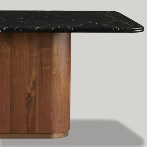 Caden Rectangular Stone Top Dining Table