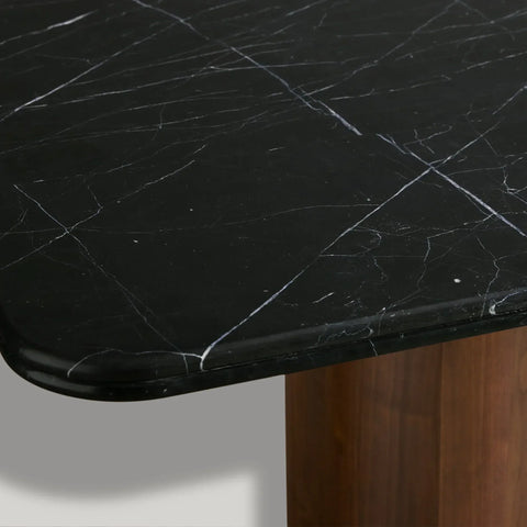 Caden Rectangular Stone Top Dining Table