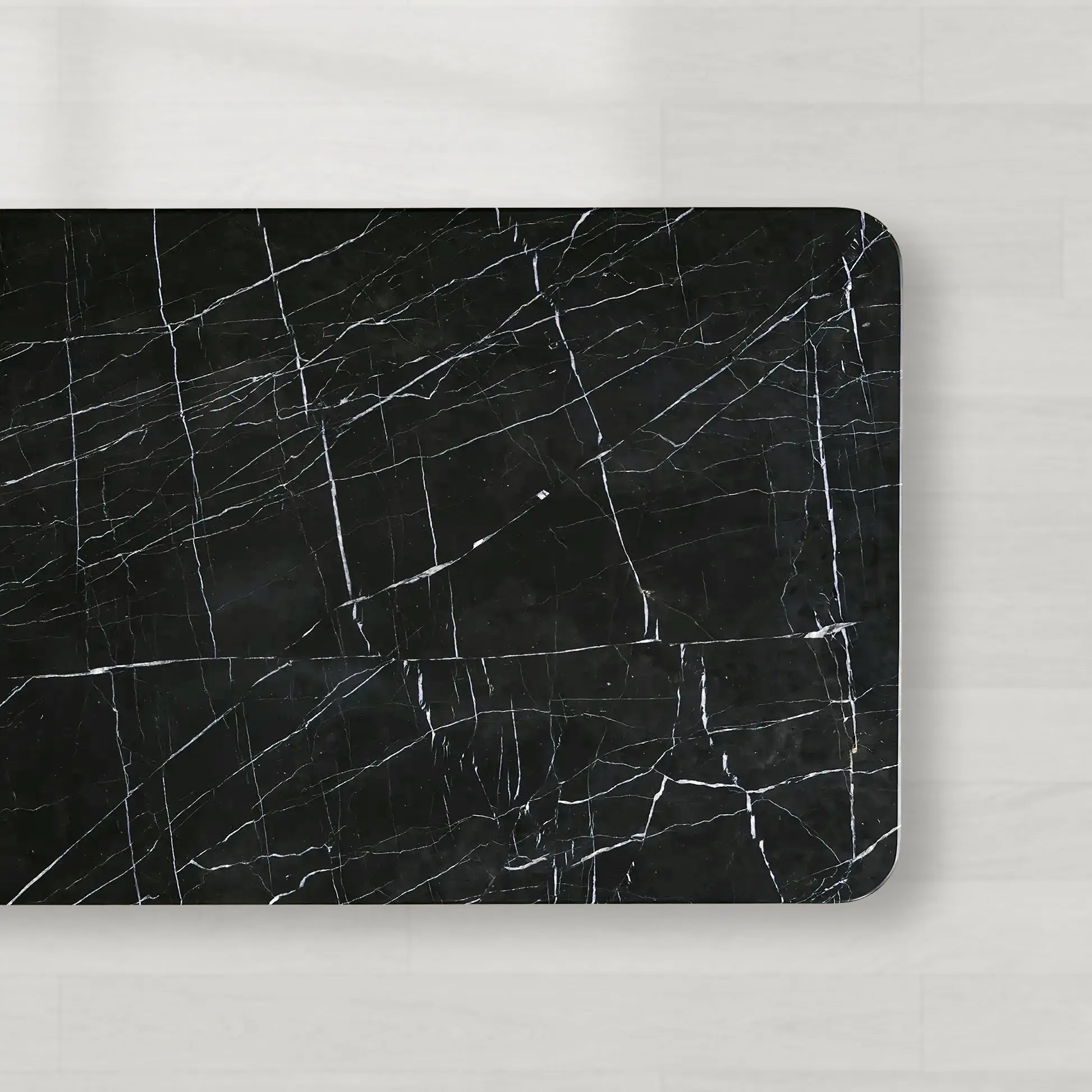 Caden Dining Table with Walnut Wood Base and Marble Stone Top