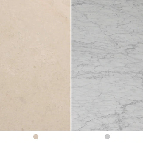 Danae Rectangular Marble Top Dining Table with Pedestal Base