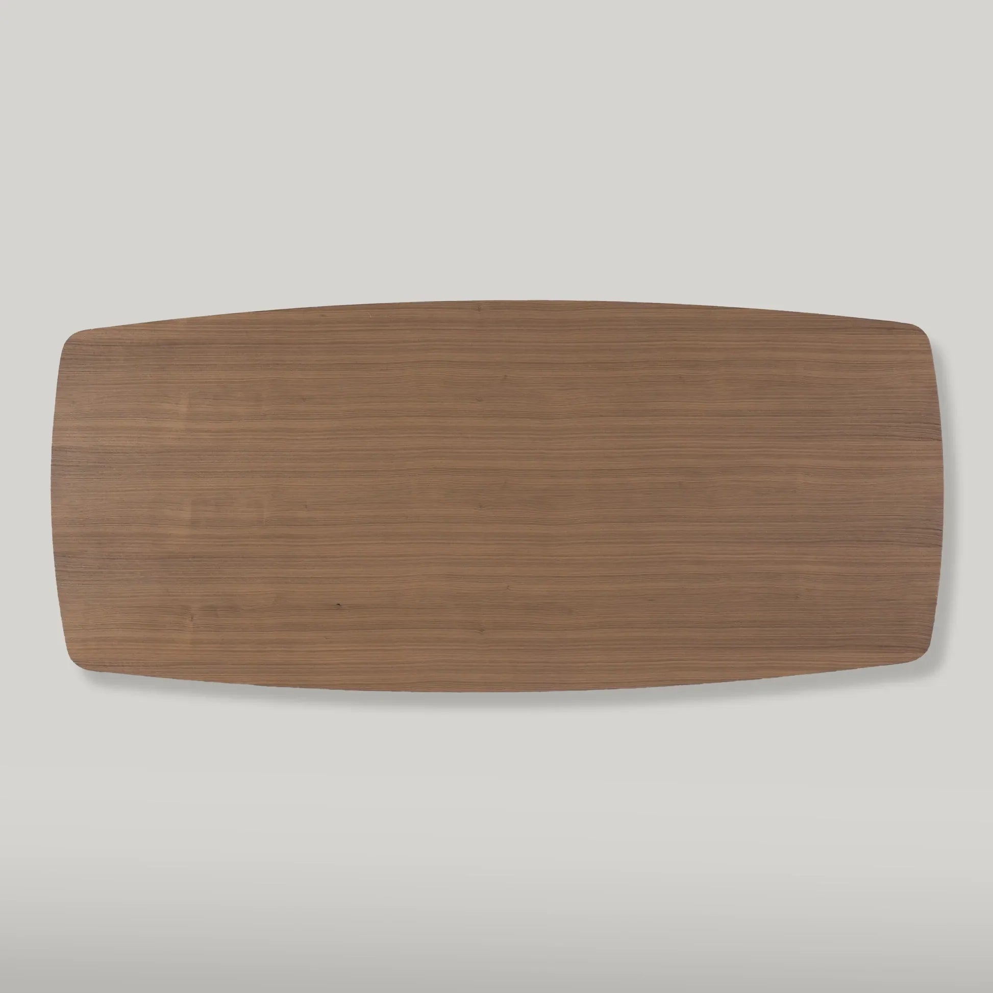 Cortina Rectangular Walnut Wood Dining Table with Sculpted Base