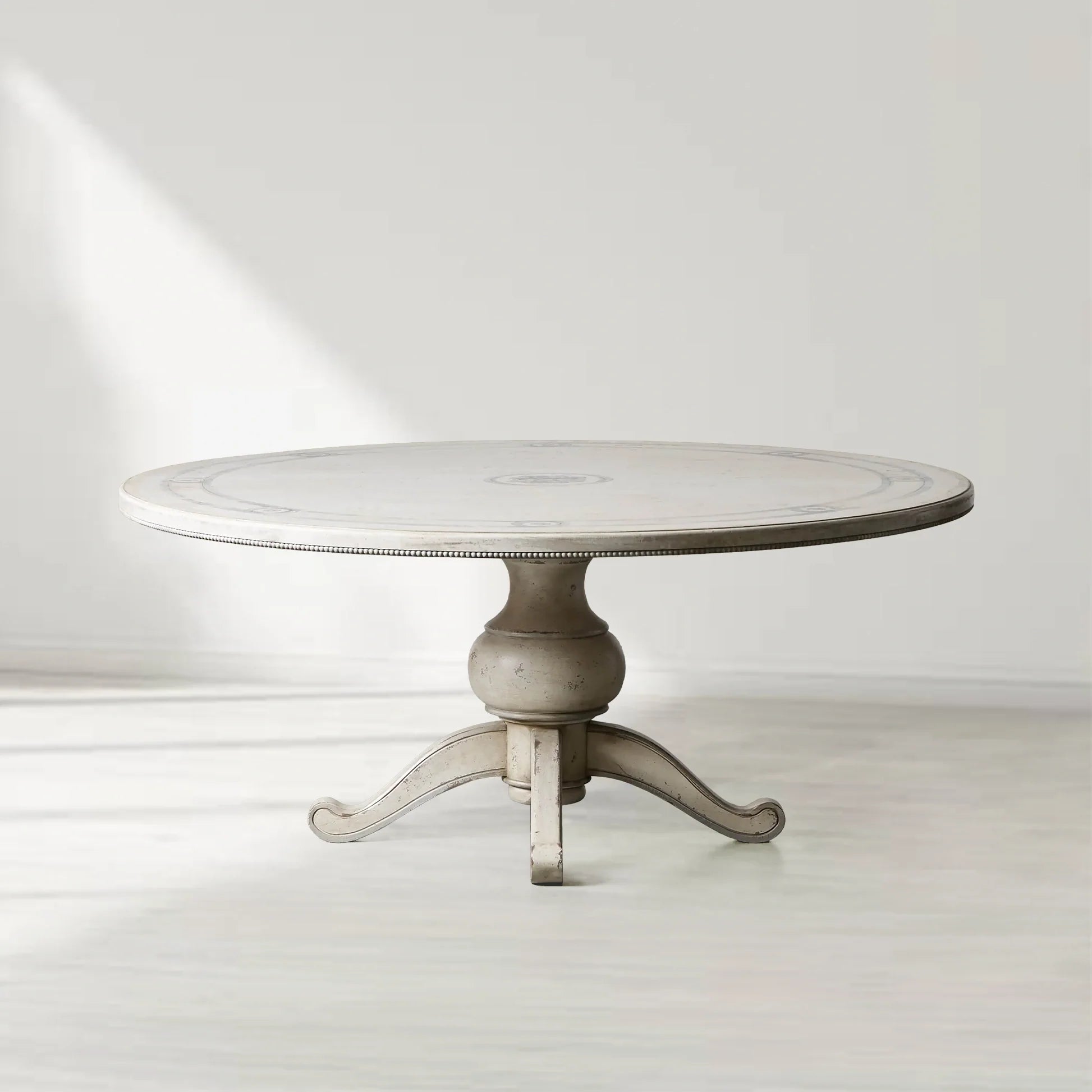 Girardi Round Wood Dining Table with BellArte Base