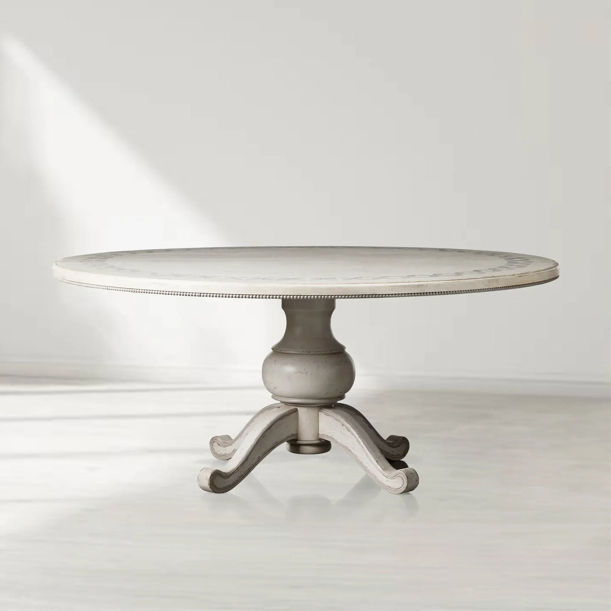 Girardi Round Wood Dining Table with Margherita BellArte Base