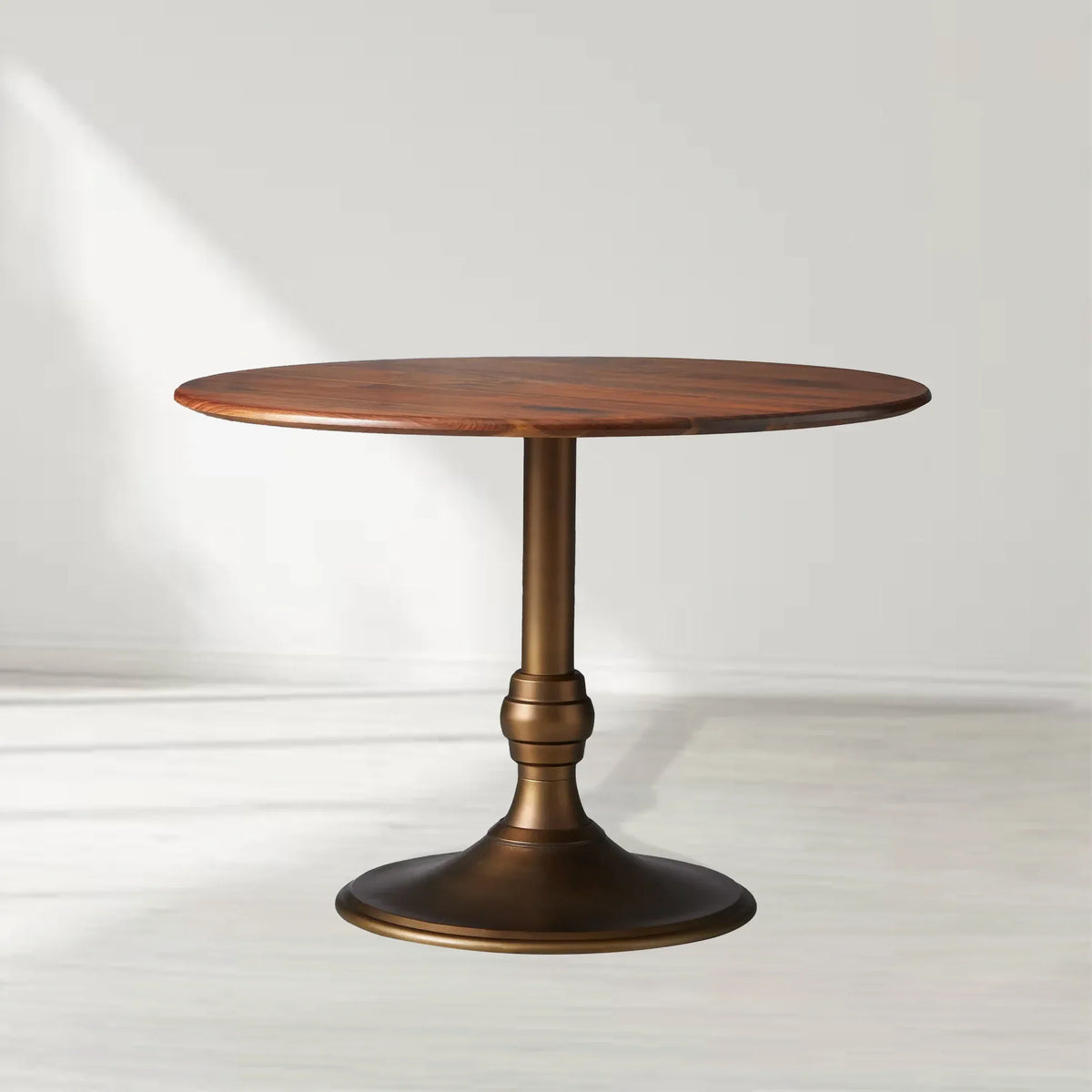 Jacob Round Wood Bistro Table with Wade Base