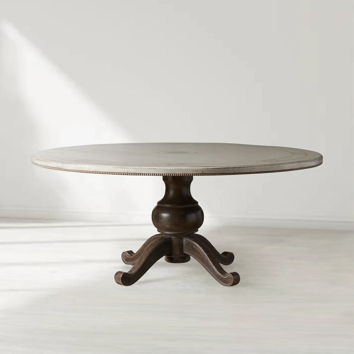 Girardi Round Wood Dining Table with BellArte Base