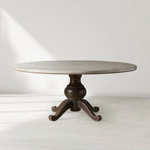 Girardi Round Wood Dining Table with BellArte Base