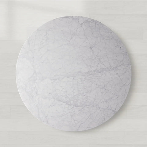 Modena Round Marble Dining Table with Honed Stone Surface