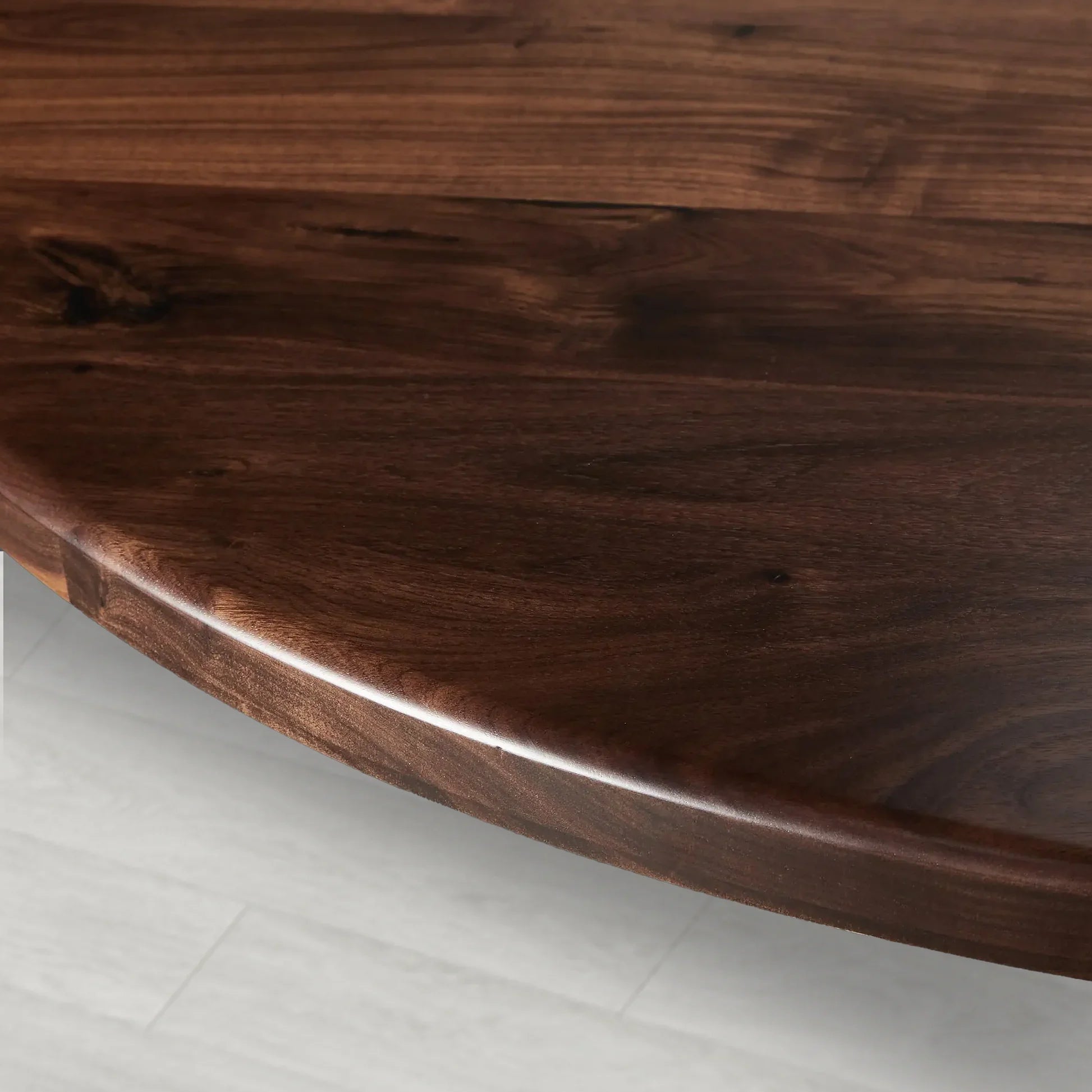 Jacob Round Wood Dining Table with Vertex Base