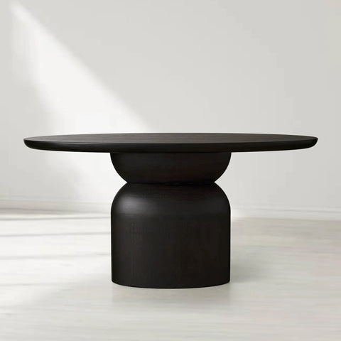 Perth Oval Solid Wood Dining Table with Artisan Crafted Romanian Oak