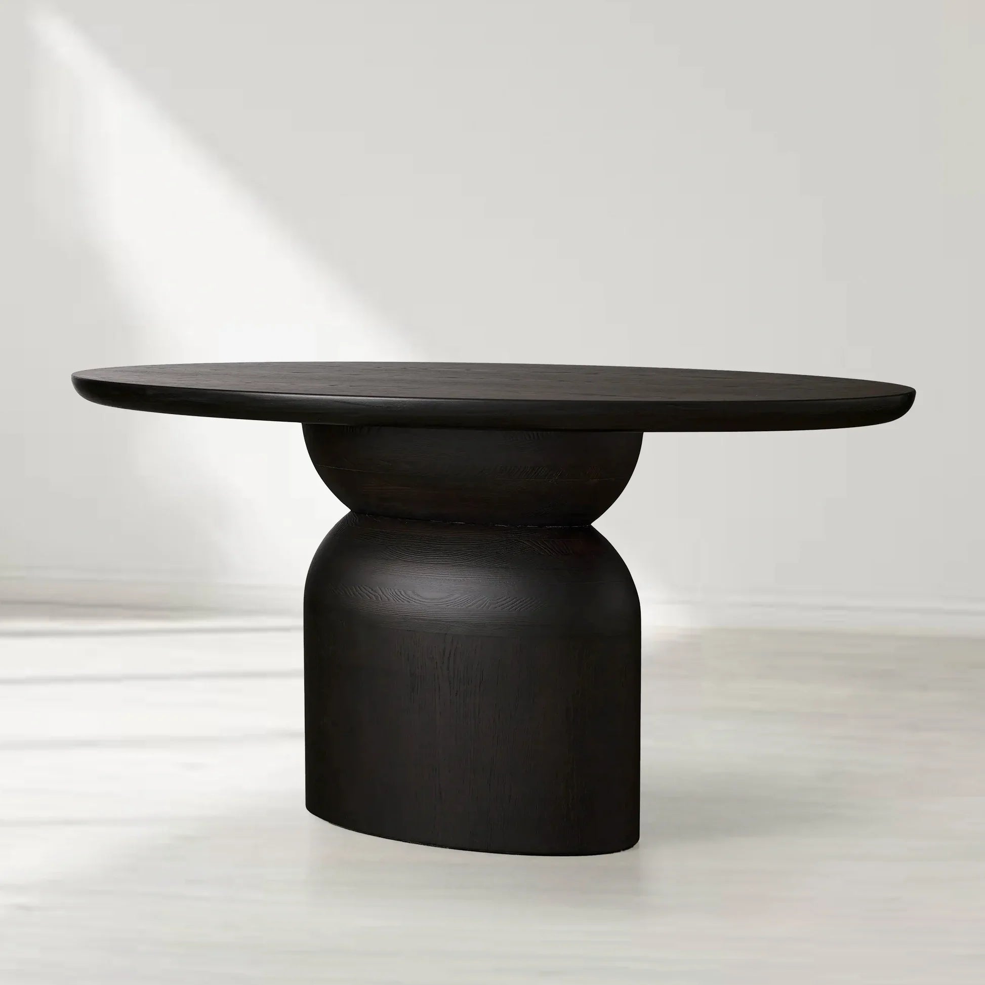 Perth Oval Solid Wood Dining Table with Artisan Crafted Romanian Oak