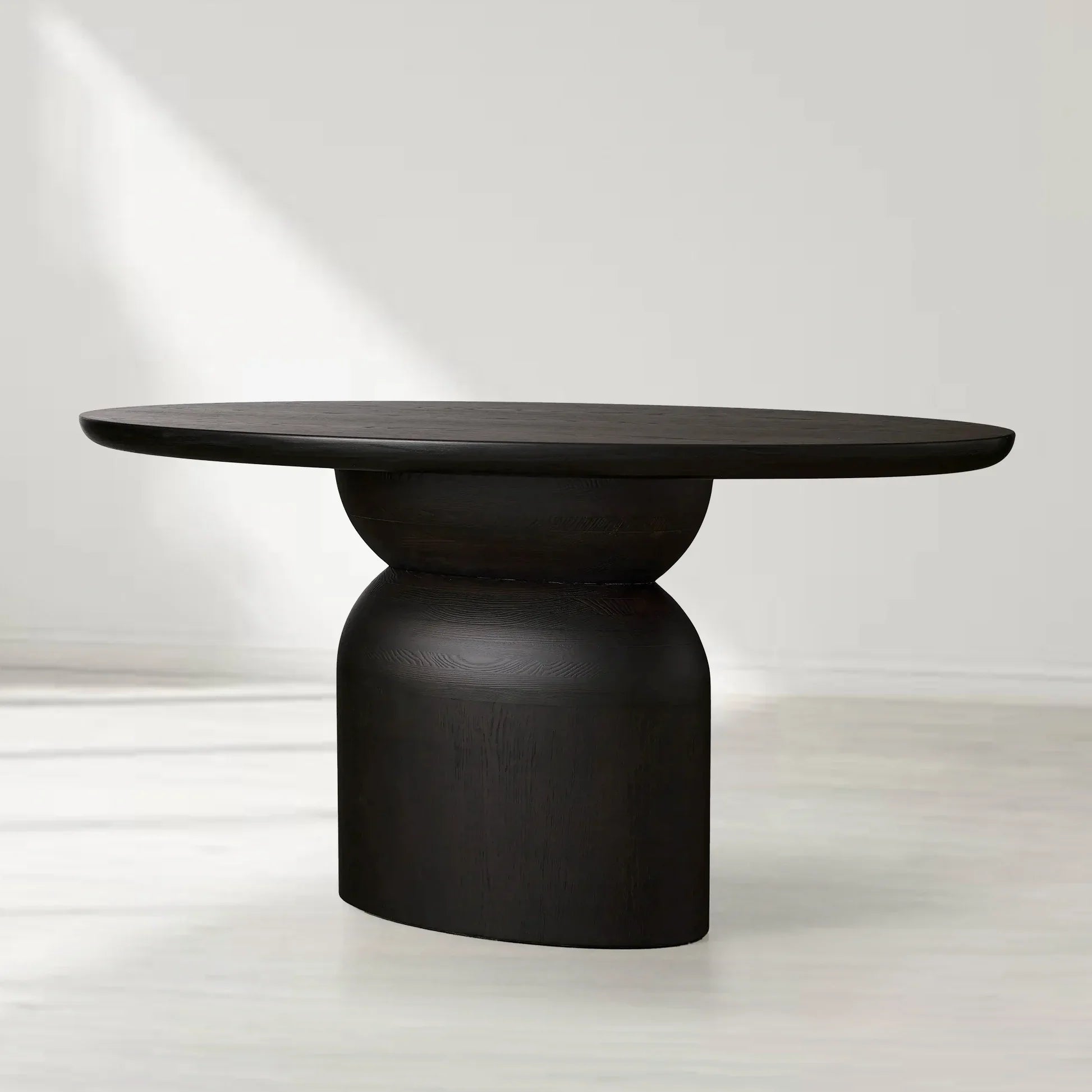 Perth Oval Solid Wood Dining Table with Artisan Crafted Romanian Oak