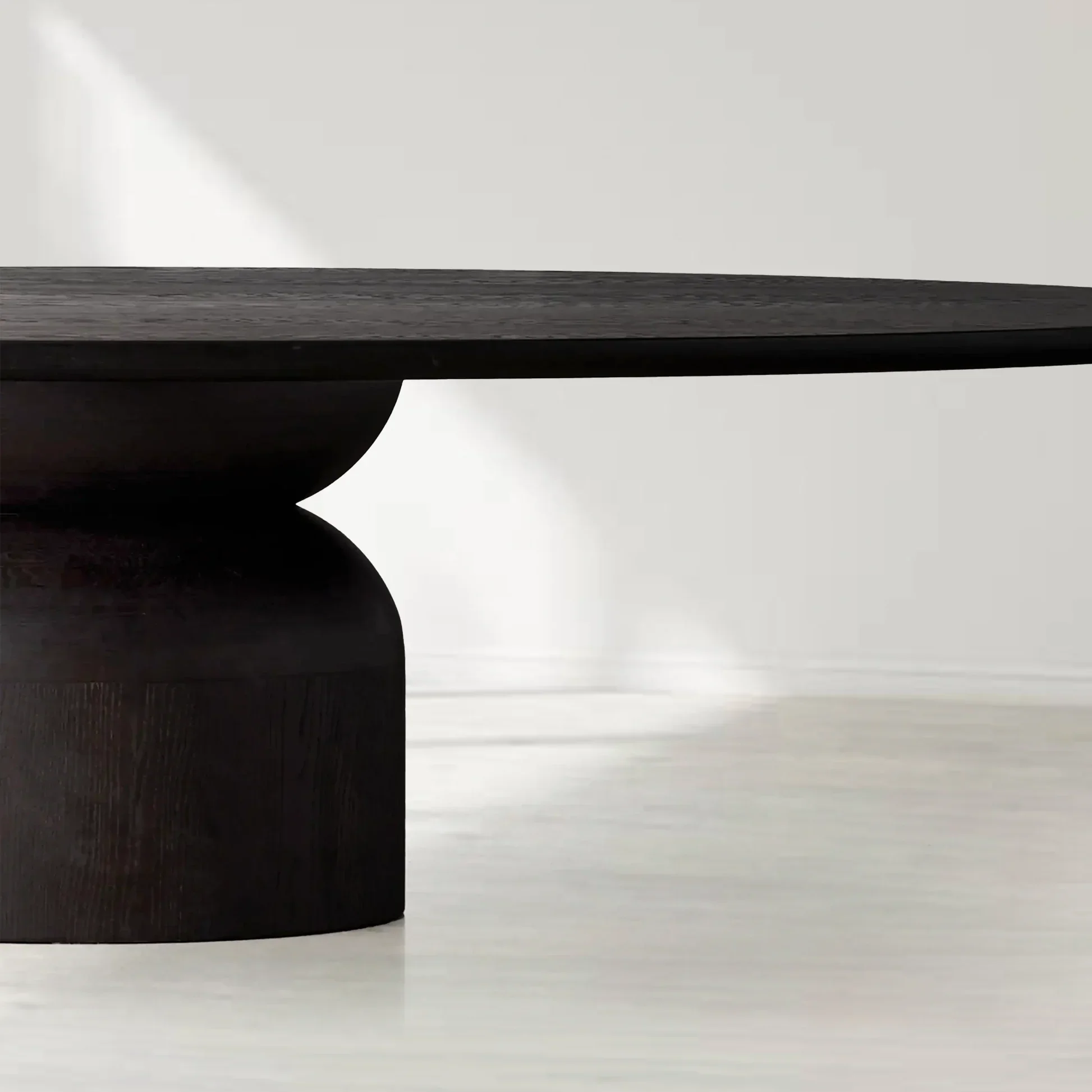 Perth Oval Solid Wood Dining Table with Artisan Crafted Romanian Oak