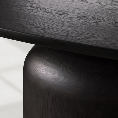 Perth Oval Solid Wood Dining Table with Artisan Crafted Romanian Oak