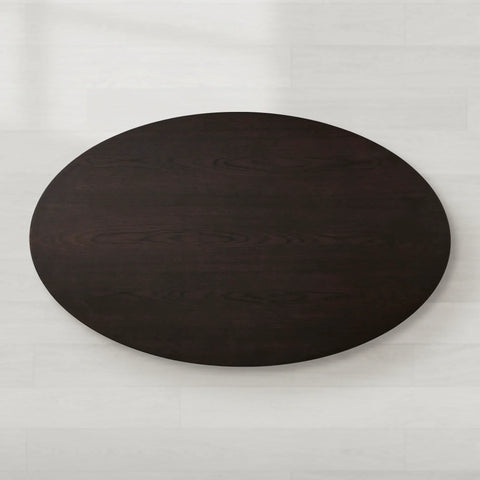 Perth Oval Solid Wood Dining Table with Artisan Crafted Romanian Oak