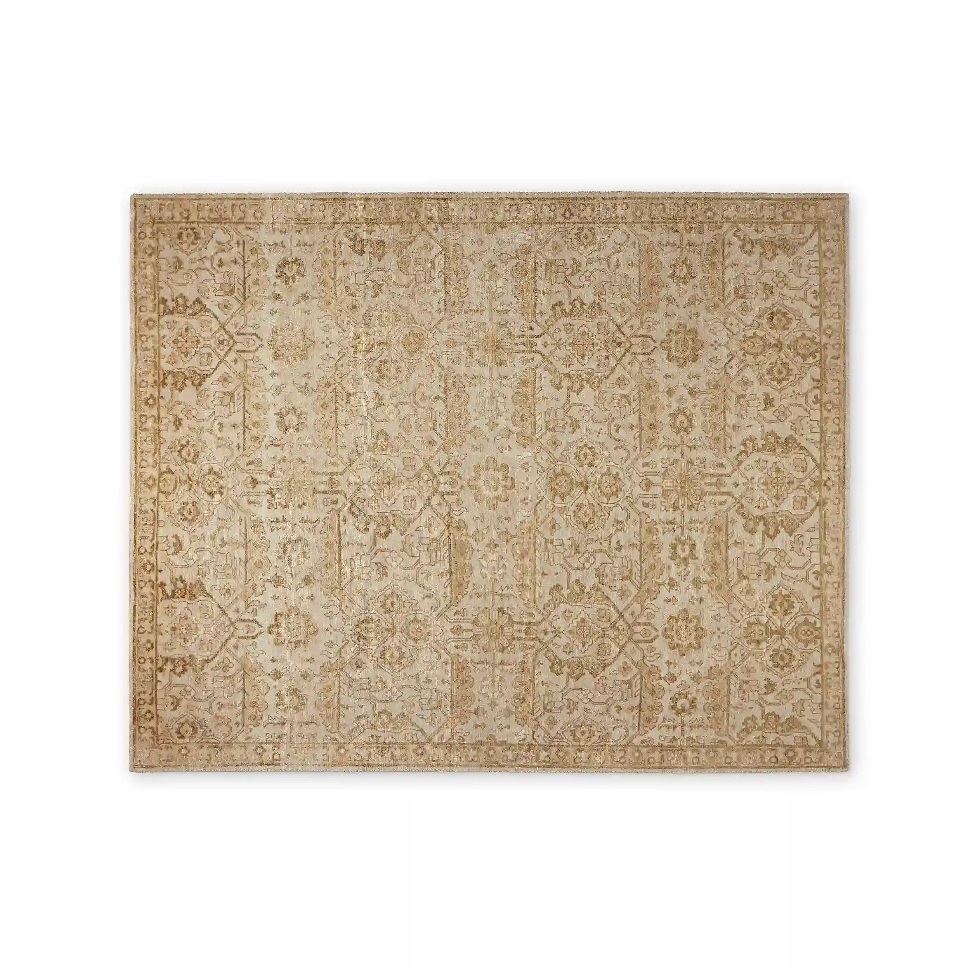 Syanna Hand-Knotted Wool Rug in Blue or Moss