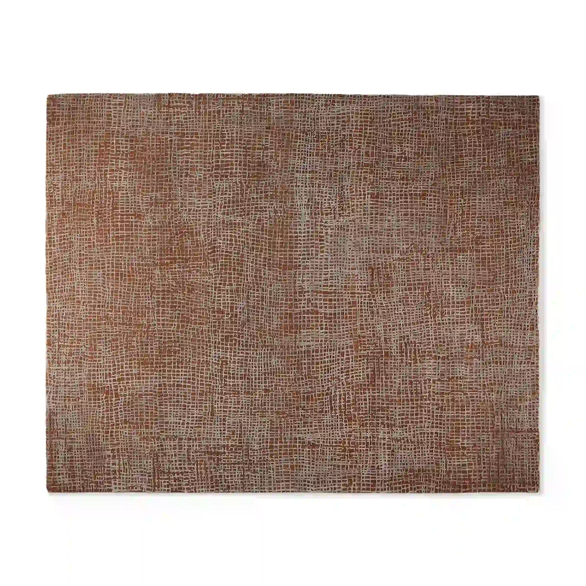 Fostra Modern Hand-Knotted Wool Rayon Area Rug