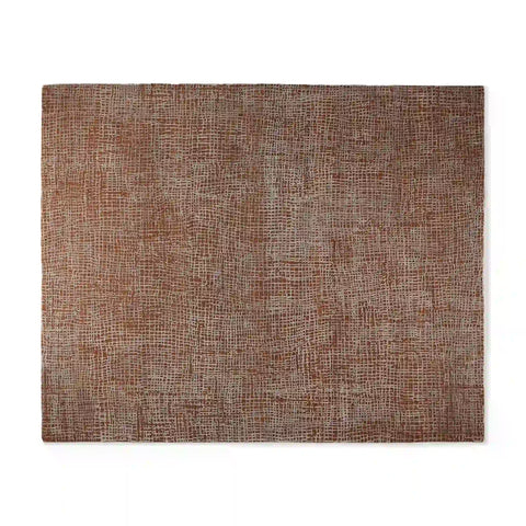 Fostra Modern Hand-Knotted Wool Rayon Area Rug
