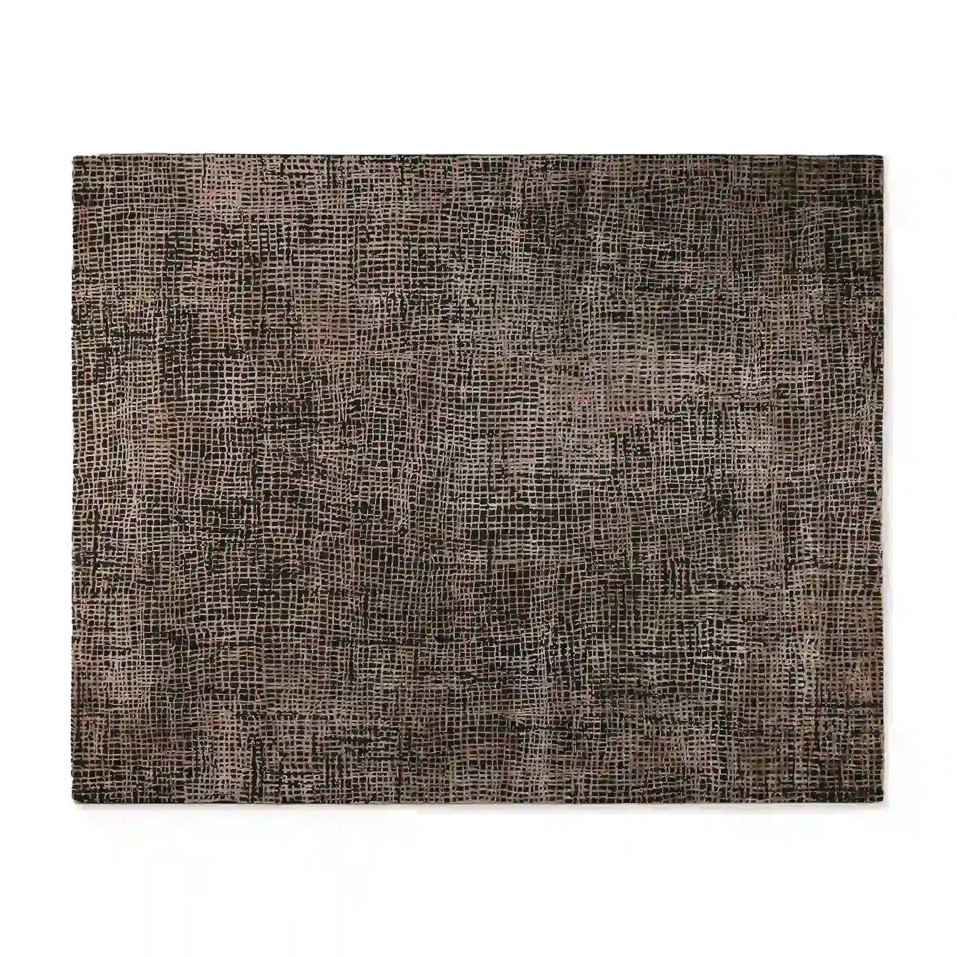 Fostra Modern Hand-Knotted Wool Rayon Area Rug